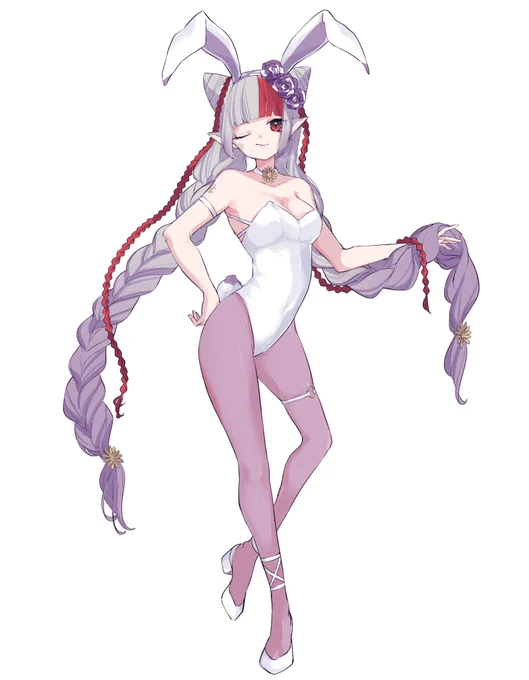お一人目/蛇灰華まがのさん#禍画ノート#いいねしてくれたVさんにバニーを着せる 
