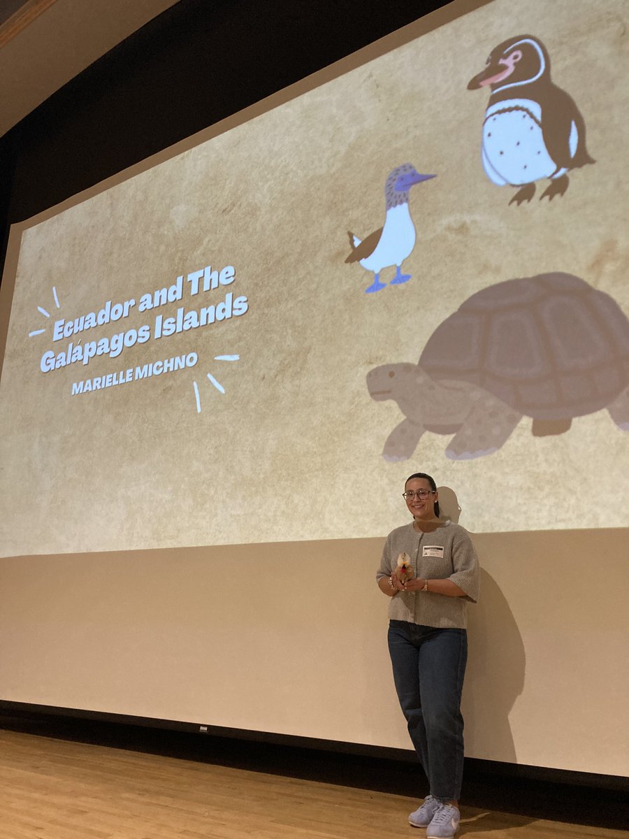 SBRHS_WLDept's tweet photo. It was an absolute honor to end our alumni speaking series with SB Class of 2019 grad Marielle!! Marielle spoke with our students about studying 4 years of Spanish at SB, her college and employment experience and most importantly her trip to Galapagos!!
#SBRHS
@SBRHSBrels https://t.co/j9xWWpPeOS