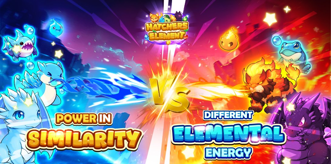 HatchersElement's tweet photo. ⭐️ Power in Similarity VS Different Elemental Energy ⭐️

You’ve got 5 Hatcher slots — how you fill them is your strategy, and every choice shapes the way you fight! ⚔️

💪 Will you choose to ... 
Stick with one element to maximize core power and elemental synergy 💥 
— or — 
Mix five elements for a well-rounded team with flexible counters and combos ⚡️

Both teams have their perks — pure power or clever combos, it’s time to choose your path and play your strategy!😁

👉 Want more Hatchers action? Follow us on X, Telegram & TikTok to stay updated — and don’t forget to drop your strategy in the comments below! 🔥

🎮 Enjoy the game on Android! (https://t.co/PM0jadsGfQ)