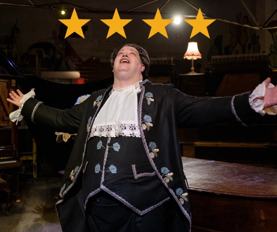 Strawmoddie Theatre Company (@strawmoddie) on Twitter photo ⭐️⭐️⭐️⭐️
“Ben Blow is magnificent as Salieri… a natural power on stage.” – <a href="/ThomDibdin/">Thom Dibdin</a>, <a href="/AllEdinTheatre/">AllEdinburghTheatre</a>
Only 3 nights left to catch this powerful tale of jealousy and genius.
Full review: alledinburghtheatre.com/amadeus-strawm…
#Theatre #AMADEUS #WhatsonEdinburgh ⭐️⭐️⭐️⭐️
“Ben Blow is magnificent as Salieri… a natural power on stage.” – <a href="/ThomDibdin/">Thom Dibdin</a>, <a href="/AllEdinTheatre/">AllEdinburghTheatre</a>
Only 3 nights left to catch this powerful tale of jealousy and genius.
Full review: alledinburghtheatre.com/amadeus-strawm…
#Theatre #AMADEUS #WhatsonEdinburgh