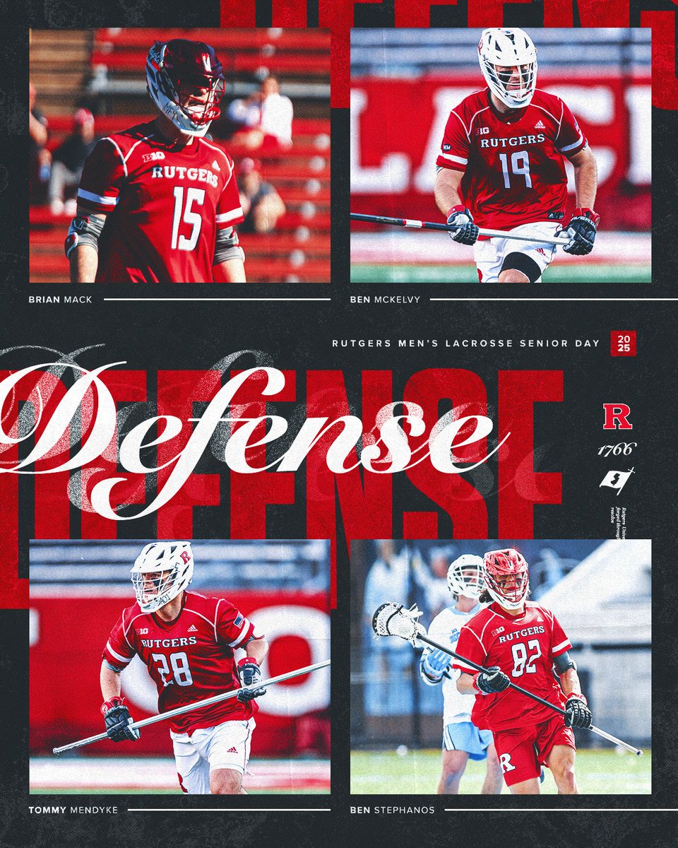 Looking forward to honoring this group of 11 #RUMLax seniors in a pregame ceremony on Senior Day Sunday!