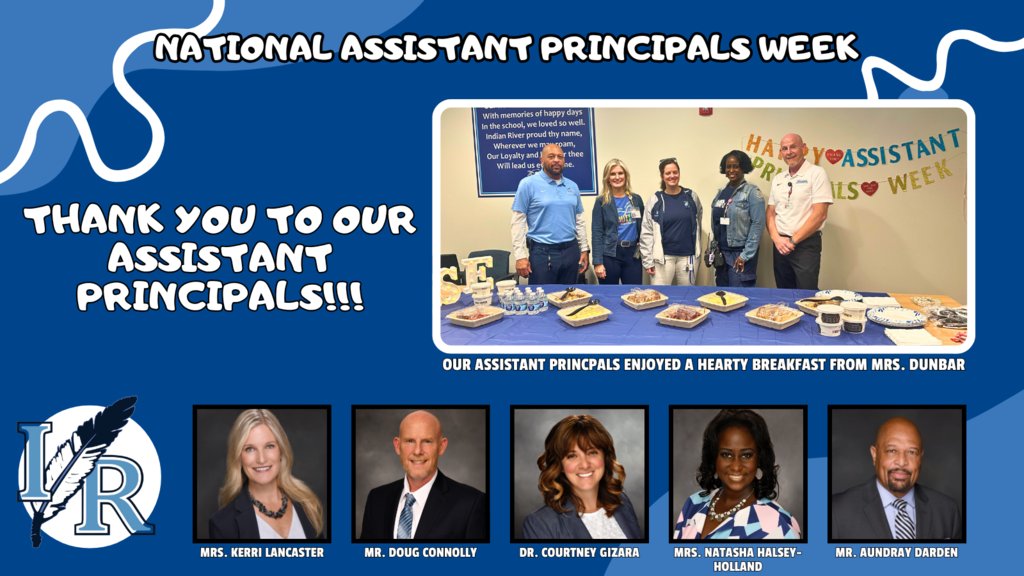 IRHBraves's tweet photo. Shoutout to our incredible Assistant Principals at Indian River High! 
Your leadership, support, and dedication make a huge difference every day. You  keep the River flowing and the vibes just right!
#BravesRISE Happy #NationalAssistantPrincipalsWeek #APWeek25 https://t.co/F10tafiyfI
