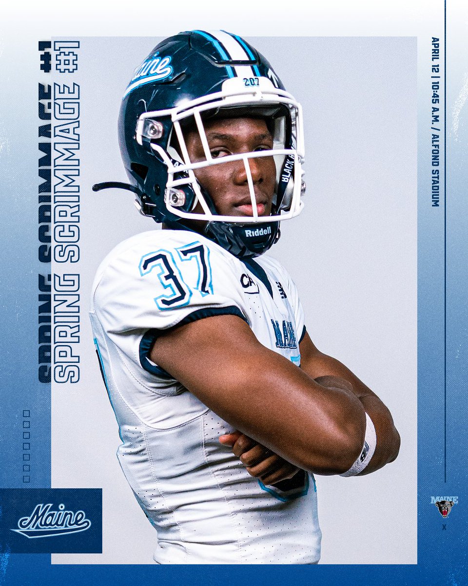 Buckle up! 

Join us tomorrow (Saturday, April 12) at Alfond Stadium at 10:45 a.m. for our first scrimmage of the spring session!

#BlackBearNation | ⬆️