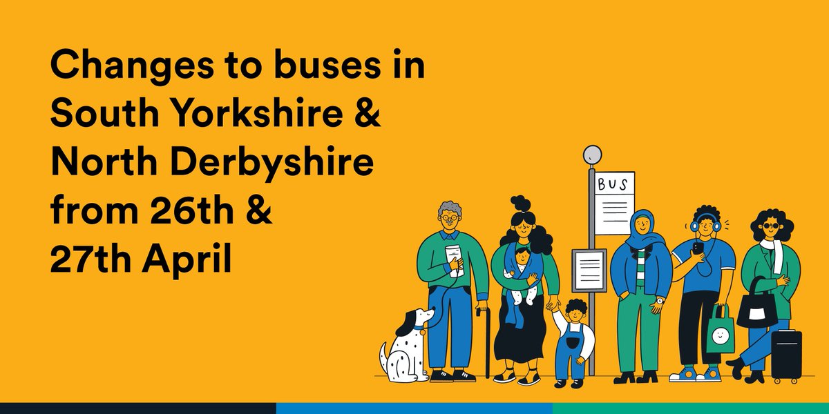 StagecoachYrks's tweet photo. From Saturday 26th & Sunday 27th April 2025, there will be changes to some buses in #SouthYorkshire and #NorthDerbyshire
Read full details of the changes here: https://t.co/fWXIlhW6lb https://t.co/J6zPahWBtG
