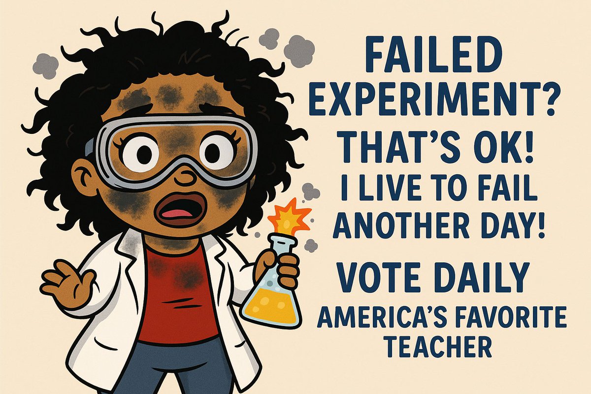 bdavisreyes's tweet photo. I have failed many times. But I always get back up ready to fail again😀 It's how we learn. #Science How many times have YOU failed? Don't forget to vote for me to be America's Fav Teach! Link below! 
https://t.co/6JtS74ibYx https://t.co/eWW2z0Buds