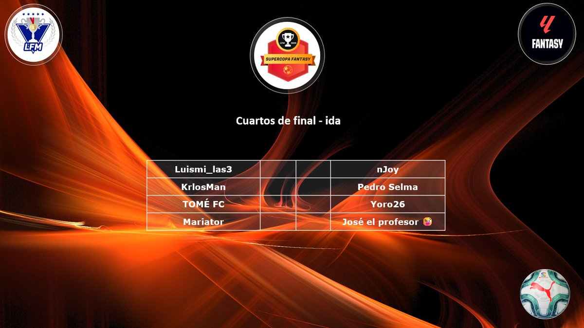 LFM_Fernando_SC's tweet photo. Resultados de vuelta y total de los octavos de final de la #LLF_SuperCopa 24-25 (Jornada 3⃣0⃣) ⚽️

Hoy comienza la jornada 3⃣1⃣ y los cuartos de final
Suerte cracks! https://t.co/TQHtZ8L36R