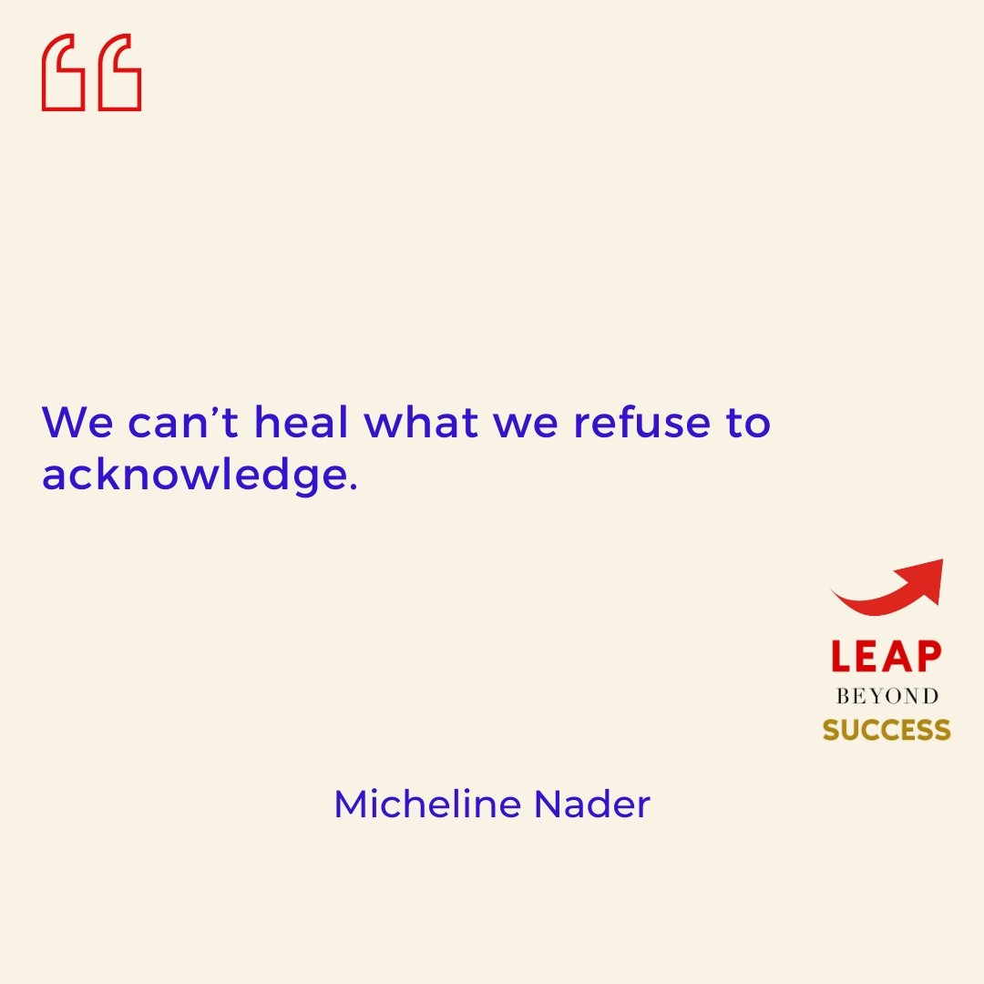 MichelineKNader's tweet image. We can’t heal what we refuse to acknowledge. – Micheline Nader

#Healing #Acknowledgment #SelfAwareness #Growth #Reflection #Acceptance #MichelineNader #Transformation