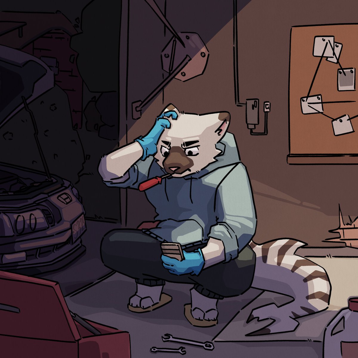 Loads up car tutorial... "Hey guy! ChrisFix here!"
 #furry #fursona #furryart #kerbecs