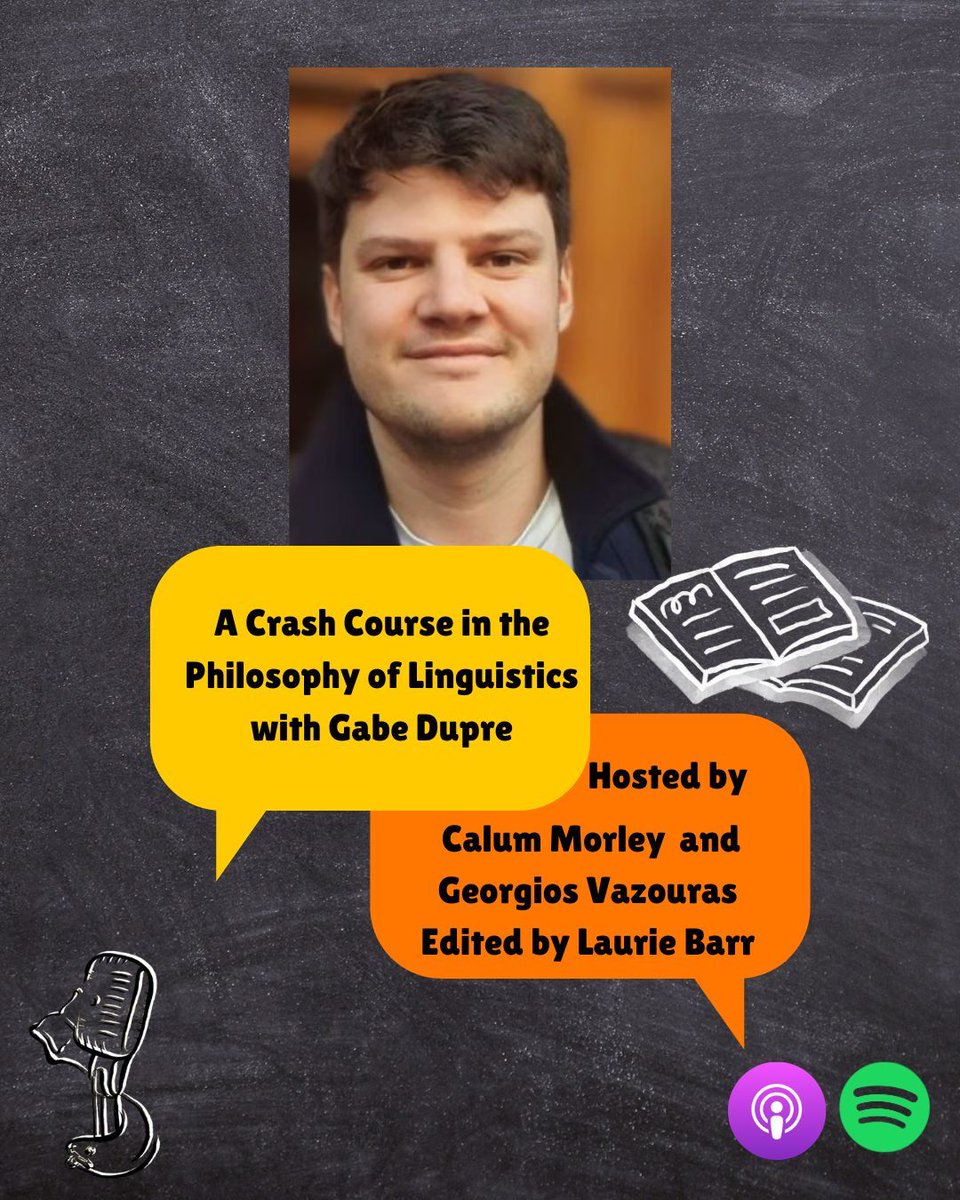 ThoughtsUofg's tweet photo. Out Now!
Join Calum and Georgios in this week's episode on the philosophy of linguistics, with our guest Gabe Dupre.
You do not want to miss out on this episode! https://t.co/Rc0vHGVifs