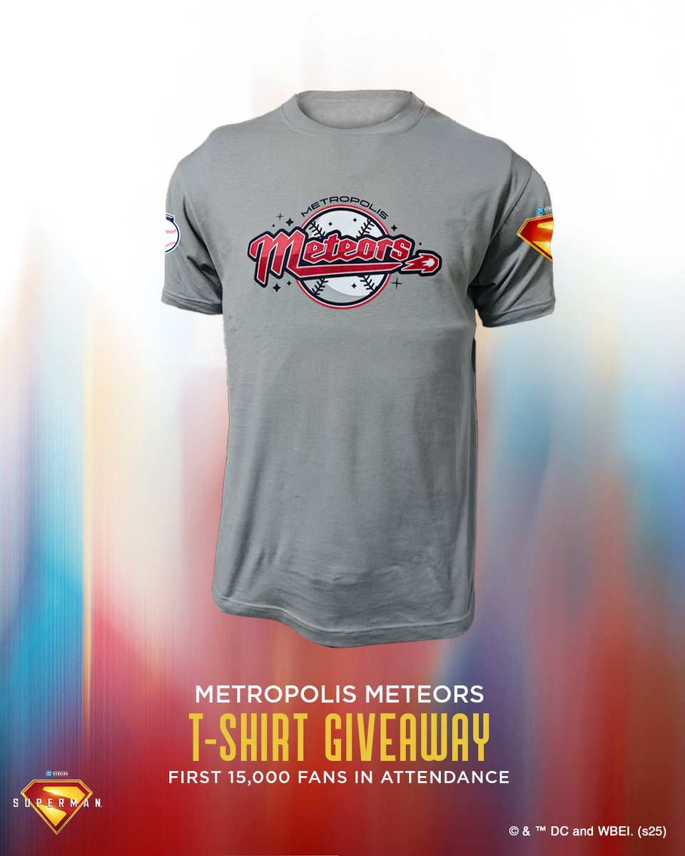 CleGuardians's tweet photo. Truth, Justice, and a Better Tomorrow. 

The Guardians are excited to host DC’s Superman™ Night Wednesday, July 23, at Progressive Field. Fans will have a chance to show off their Superman™ pride with a Metropolis Meteors t-shirt giveaway for the first 15,000 fans.

Plus, purchase a special Theme Night ticket to get a seat to the game and a limited-edition a Superman™ bobblehead. Whether your favorite character is Clark Kent, Krypto, or any of their other friends or foes, get your tickets now for this fun night at the ballpark.

#GuardsBall