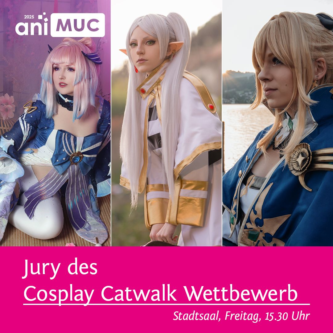 Cosplay Catwalk Wettbewerb

Bambi Lashes <a href="/BambiLashesCos/">Bambi Lashes Design</a>
Photo credit instagram.com/malimoria

Jenny Desu instagram.com/jenny.desu/

Tunaj  <a href="/TunajCosplay/">ThunfischCosplay</a>
