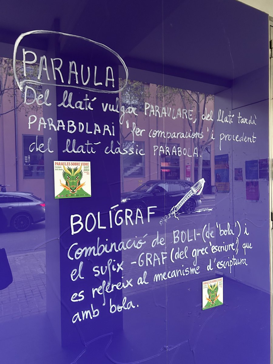 cpnlgranollers's tweet photo. Nosaltres ja tenim el #paraulessobrevidre! I aquest any amb doble ració! ☺️ 

Si passeges per Granollers, descobriràs l’origen d'alguns mots que fem servir habitualment. Els trobaràs als aparadors de comerços i equipaments culturals.

Totes les paraules 👉https://t.co/khh46XwKAp https://t.co/w5Fogj5HNl