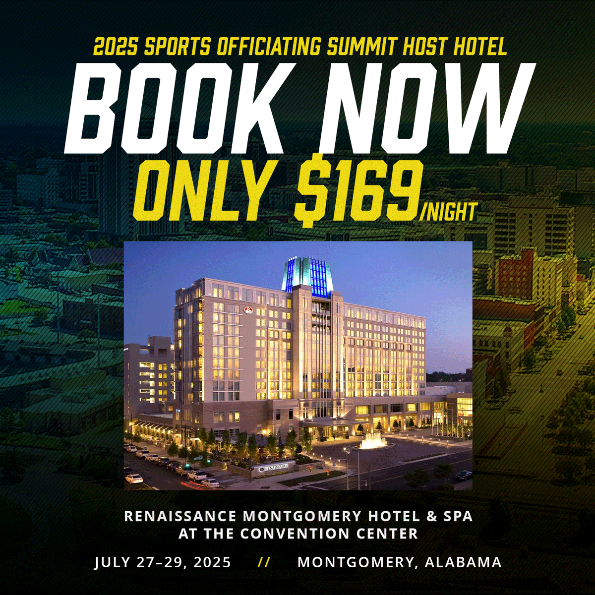 The hotel block for the 2025 Sports Officiating Summit is now open. Make sure you book your room through the NASO link to get this incredible rate! marriott.com/event-reservat…