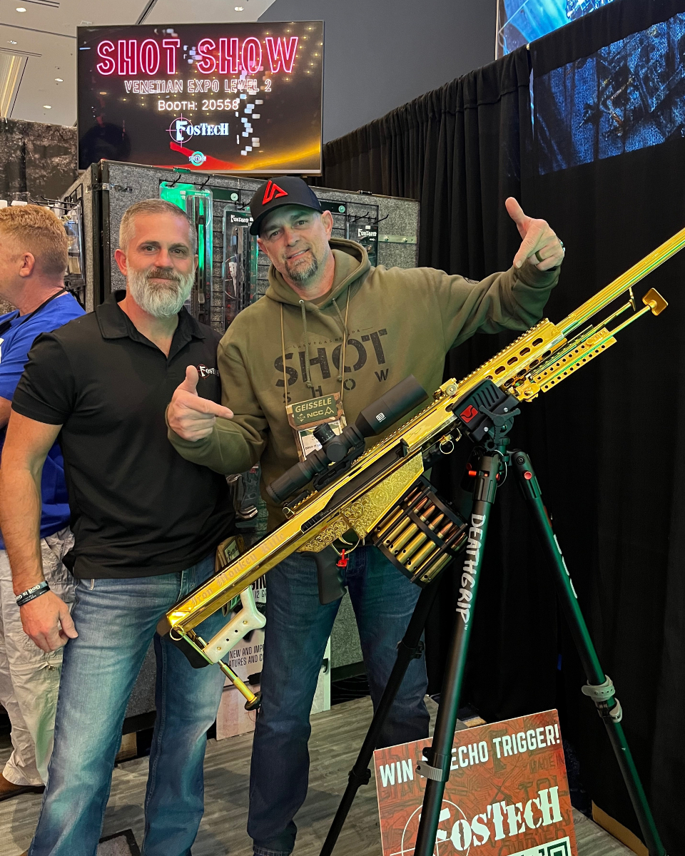 Fostech_Inc's tweet image. Our buddy Drop it like It's Scott at SHOT Show #fostech #shotshow