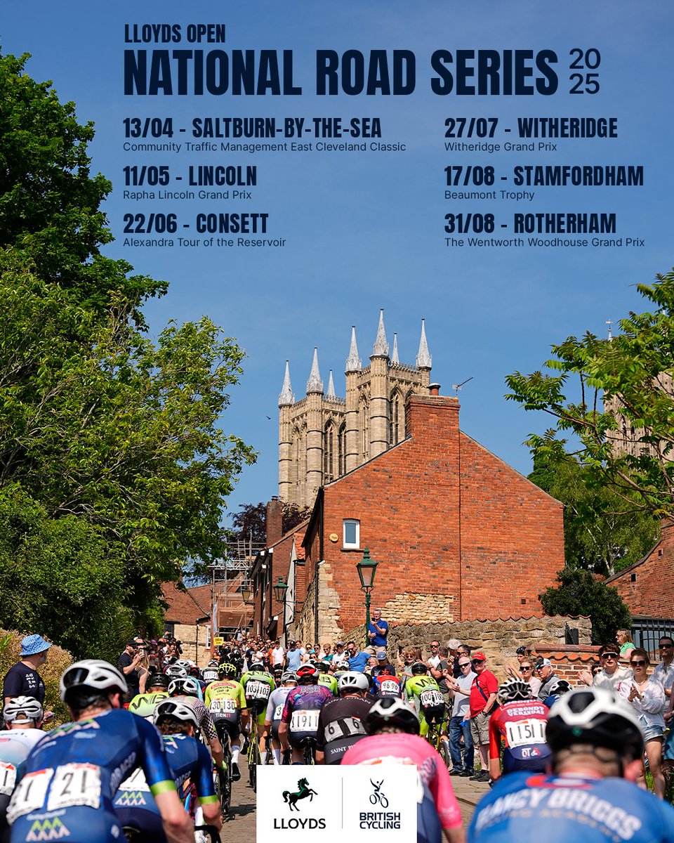 Lloyds Open National Road Series 🤝 Lloyds Women National's Road Series 

Getting the Open season underway in Saltburn this Sunday!