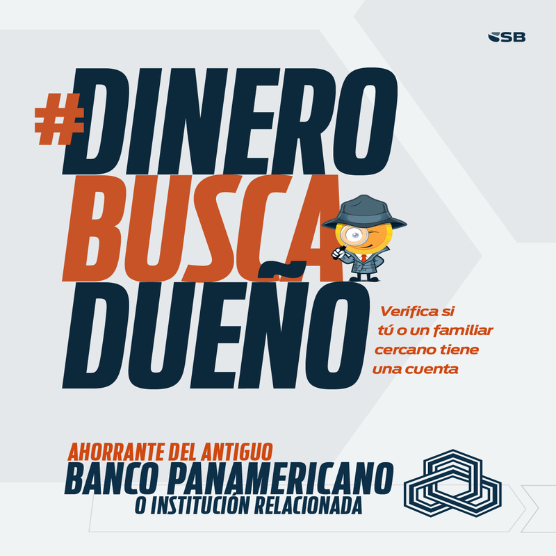ProUsuarioRD's tweet photo. ¡Buenas noticias! Dinero Busca Dueño regresa💰.

¿Tú o algún familiar han tenido depósitos en el antiguo Banco Panamericano o Banco Hipotecario Panamericano? ¡Anímate y realiza la consulta! 👉🏽 https://t.co/87zbFDi3wQ

#DineroBuscaDueño 
#AmpliamosLaBúsqueda