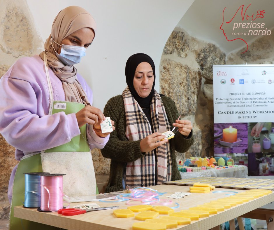 proterrasancta's tweet photo. 🌸È partita la campagna "Noi, preziose come il nardo. Profumo di rinascita"a sostegno delle donne di Betania e il progetto di imprenditoria femminile che portano avanti con cura e dedizione. ➡️ Leggi l'articolo completo: https://t.co/ZVVEPTGQSC https://t.co/oG20muSVv8