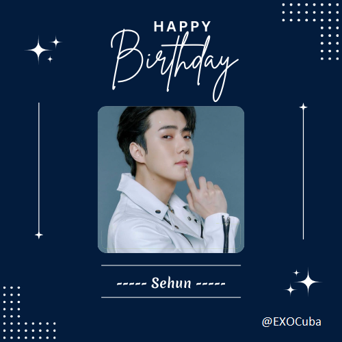 Lyanes_VIP's tweet photo. Feliz cumpleaños Sehun. Con todo nuestro amor desde Cuba!🥳
#SEHUN #세훈 
#EXO #엑소 
#weareoneEXO 
#HappySEHUNday https://t.co/8liB5H5EQj