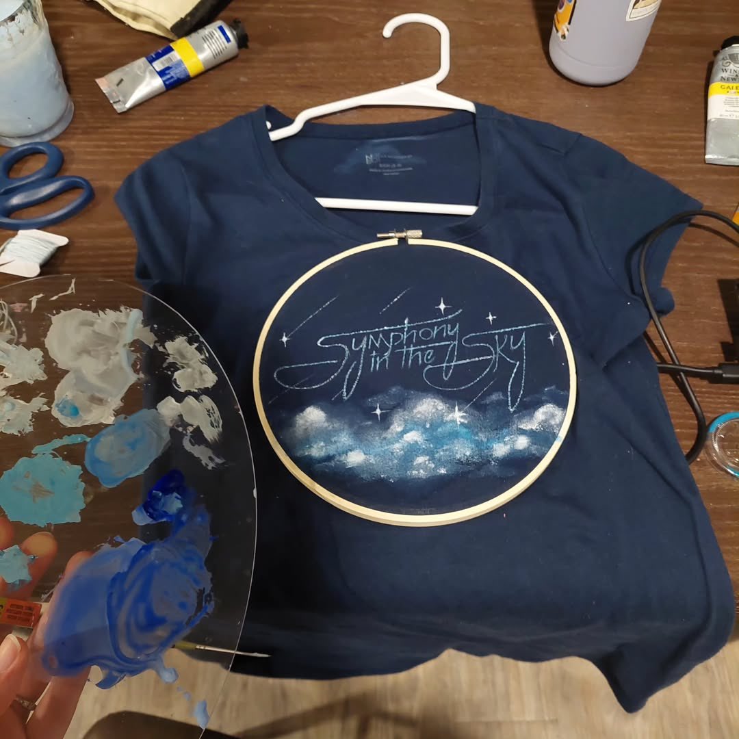 Another beautiful hand made shirt?? Y’all are stitching your way straight into our hearts 💘🧵🪡 Well done Emma Richards 🙌🎨