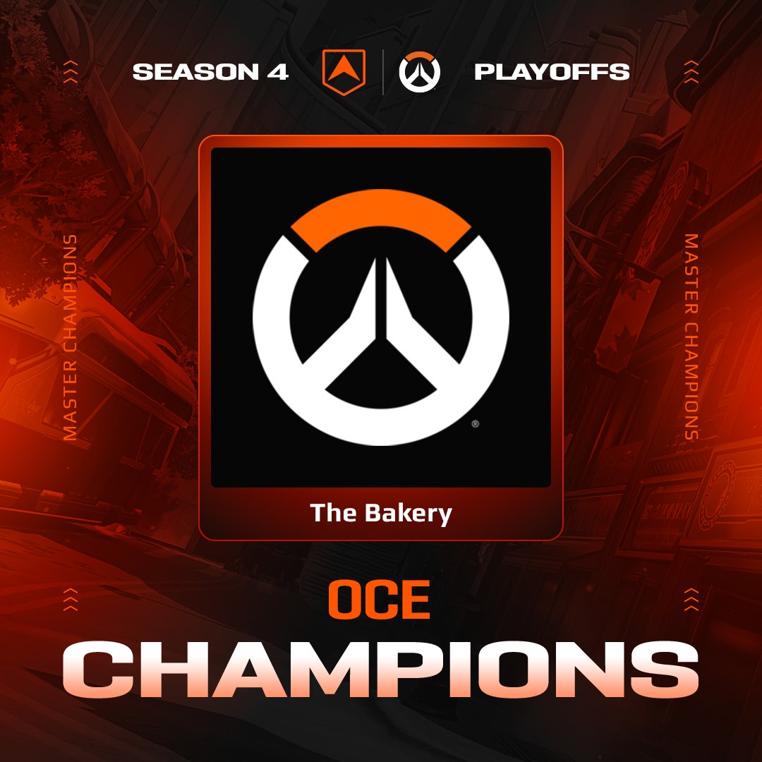 We couldn't miss your OCE champions for Season 4! 🔥

🏆 The Bakery 🏆