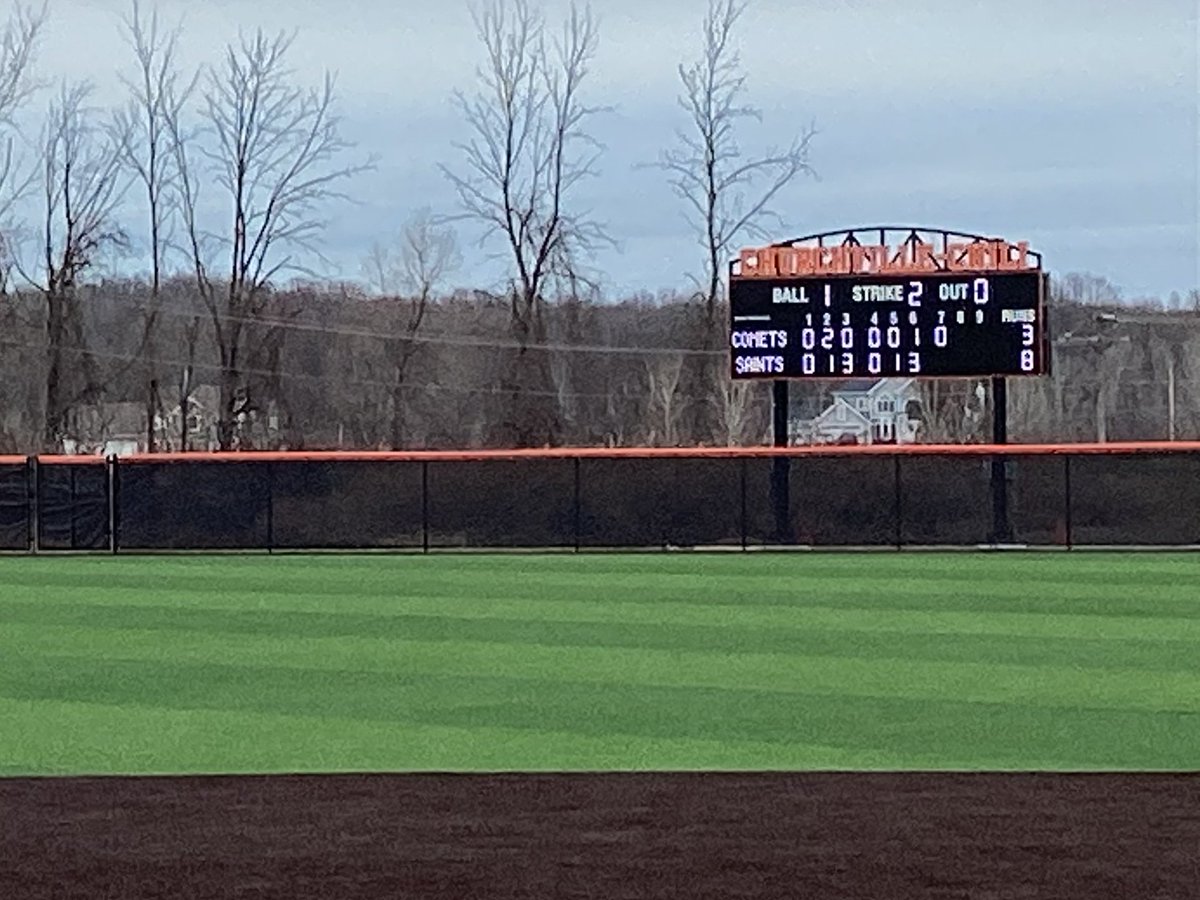 Thank you Churchville- Chili for partnering with us on this project! Good luck to your Softball and Baseball teams this season! Go Saints! <a href="/CCCSDathletics/">CCCSD Athletics</a> <a href="/CCCSDtweets/">Churchville-Chili Central School District</a> <a href="/Daktronics/">Daktronics</a>
