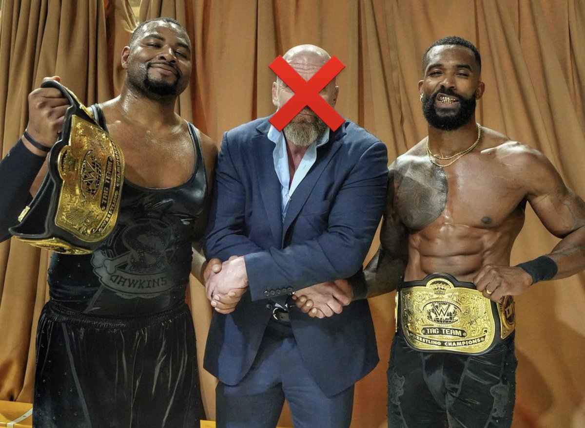 JaiBelair's tweet photo. Having them win WWE Tag Team Championships and not put them on the mania card was so DISRESPECTFUL. https://t.co/y6tVQ8f9Wk