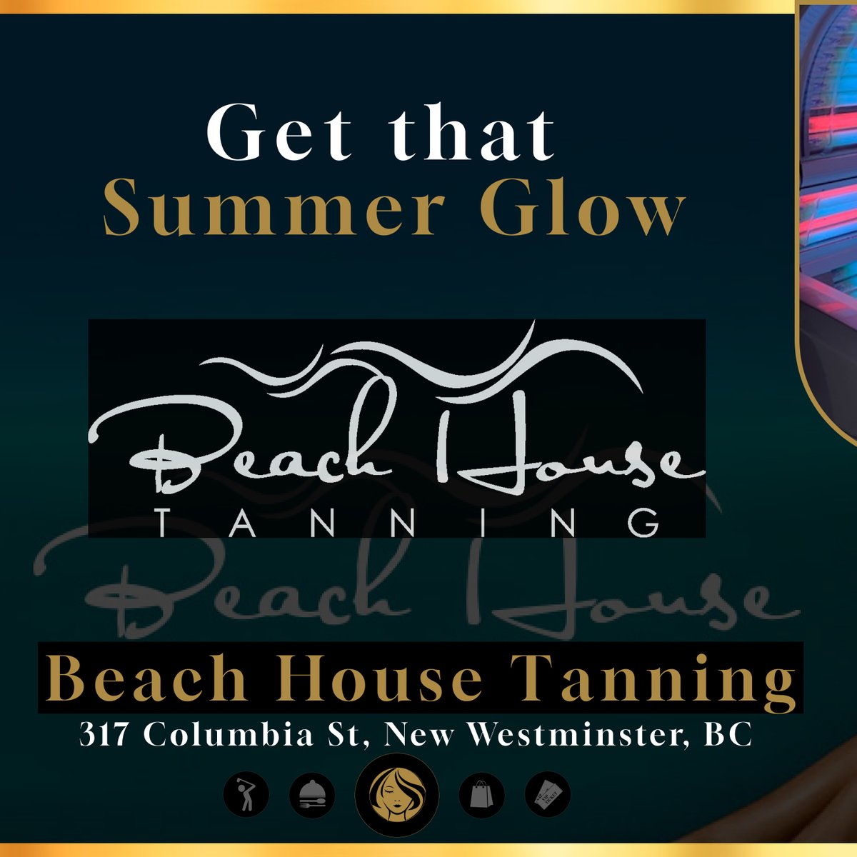 VipKeyClub's tweet image. Beach House Tanning &amp;amp; Swimwear 🌞🏖️
@beach_house_tanning

Beach House Tanning &amp;amp; Swimwear has been New Westminster's trusted tanning destination since 1985.

What will you Unlock? 🔓

Download the VIP Key on your Android or IPhone today! 📲

#TanningSalon #GlowUp #BeachReady