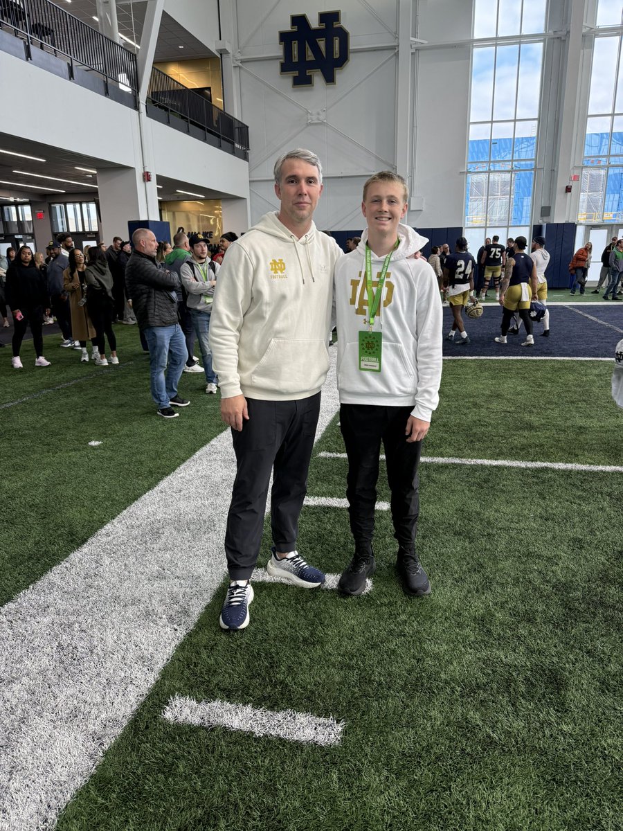 Drew “Lefty” Sheridan✝️ (@drewsheridan9) on Twitter photo I had a VERY good visit <a href="/NDFootball/">Notre Dame Football</a> today . Thank you to Coach <a href="/GinoGuidugli/">Coach Gino Guidugli</a> and Coach <a href="/Marcus_Freeman1/">Marcus Freeman</a> for having me out today and the great conversations . I look forward to seeing you at camp this Summer . #lefty
<a href="/DCHS_Football14/">DCHS Football</a> <a href="/DivineChildAthl/">DCHS Athletics</a> <a href="/MikeTSinger/">Mike Singer</a> <a href="/NDnick3/">𝐍𝐢𝐜𝐤 𝐊𝐫𝐞𝐦𝐞𝐫</a> I had a VERY good visit <a href="/NDFootball/">Notre Dame Football</a> today . Thank you to Coach <a href="/GinoGuidugli/">Coach Gino Guidugli</a> and Coach <a href="/Marcus_Freeman1/">Marcus Freeman</a> for having me out today and the great conversations . I look forward to seeing you at camp this Summer . #lefty
<a href="/DCHS_Football14/">DCHS Football</a> <a href="/DivineChildAthl/">DCHS Athletics</a> <a href="/MikeTSinger/">Mike Singer</a> <a href="/NDnick3/">𝐍𝐢𝐜𝐤 𝐊𝐫𝐞𝐦𝐞𝐫</a>