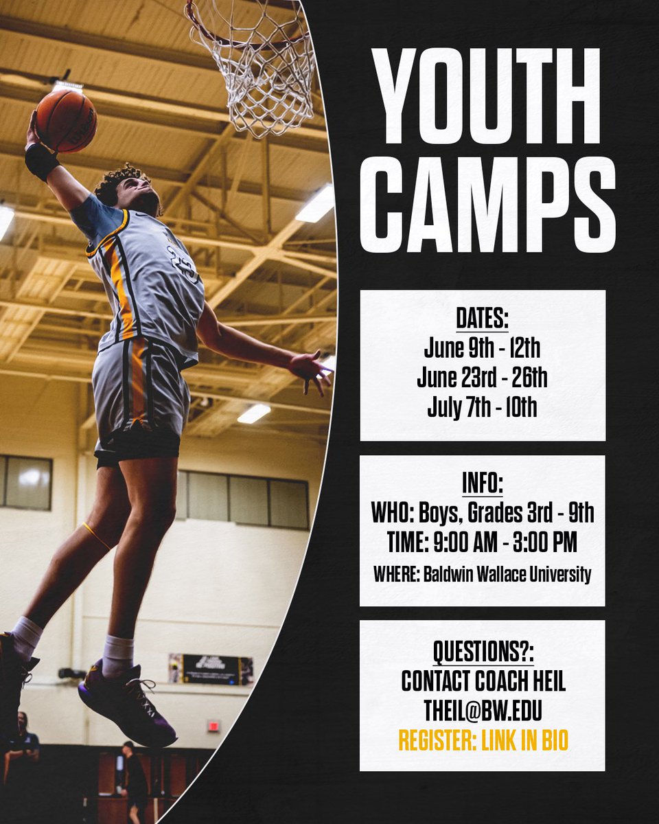 Youth Summer Camps 🗓️

📲Register: link in bio