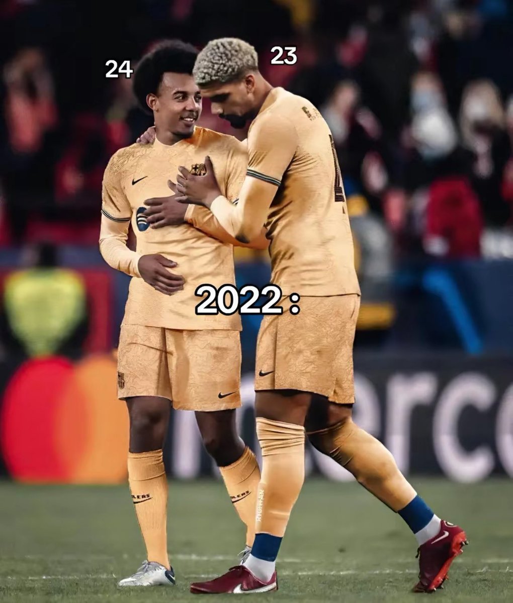 araujo_ball's tweet image. Shed a tear ngl, it was literally yesterday when they were 23 and I was insanely hyped for this CB duo when Kounde arrived 🥲
