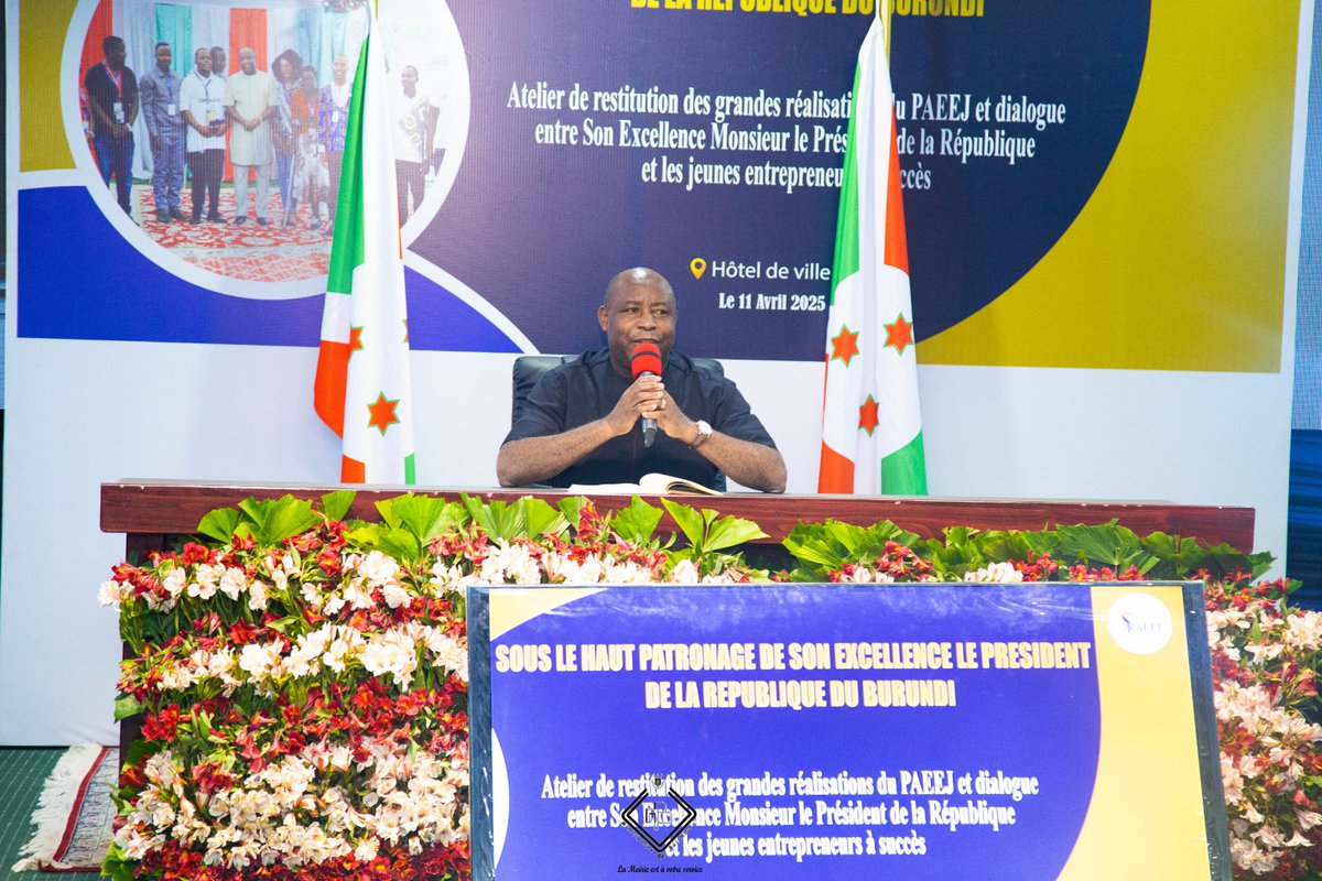 barutwaAu's tweet photo. Le @PAEEJ_Burundi n’est pas un simple programme : c’est un catalyseur de destinées. Les jeunes entrepreneurs témoignent, épanouis et reconnaissants. #Terimbere #Burundi
@GeneralNeva
@NtareHouse @IntumwaNews @nkurunzizaherm2 @sinrenovat @DorianeMunezero @Gatoni_RG https://t.co/Ak6GaTlOCM
