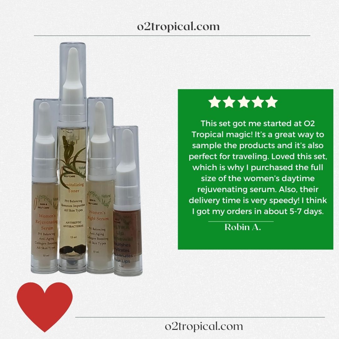 O2Tropical's tweet photo. First, I want to express my heartfelt thanks for this amazing review and support of our O2 Tropical Magic collection. Your kind words and enthusiasm truly make our day brighter! #WeekendVibes  #SelfCare #O2TropicalMagic #BeautyRoutine https://t.co/yNIvDM6Kzw