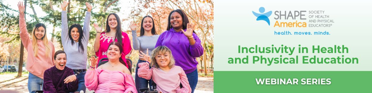 SHAPE America (@shapeamerica) on Twitter photo NEW Webinar: Inclusivity Series - Fundamentals of Adapted Physical Education presented by Justin Lund
This webinar will explore how to use best practices to ensure that all students, regardless of ability, have access to meaningful PE experiences
👀👇
shapeamerica.org/prodev/webinar… NEW Webinar: Inclusivity Series - Fundamentals of Adapted Physical Education presented by Justin Lund
This webinar will explore how to use best practices to ensure that all students, regardless of ability, have access to meaningful PE experiences
👀👇
shapeamerica.org/prodev/webinar…
