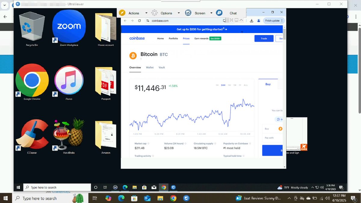 NanoBaiter's tweet photo. 5/ After the so called "Coinbase rep" gained full remote access to my virtual machine. I immediately showed him a fake Coinbase account.

Quote:
"All of the funds in that account are at risk of being stolen by hackers and you need to move ALL the funds to a "new secure wallet" https://t.co/U76igYvhgs