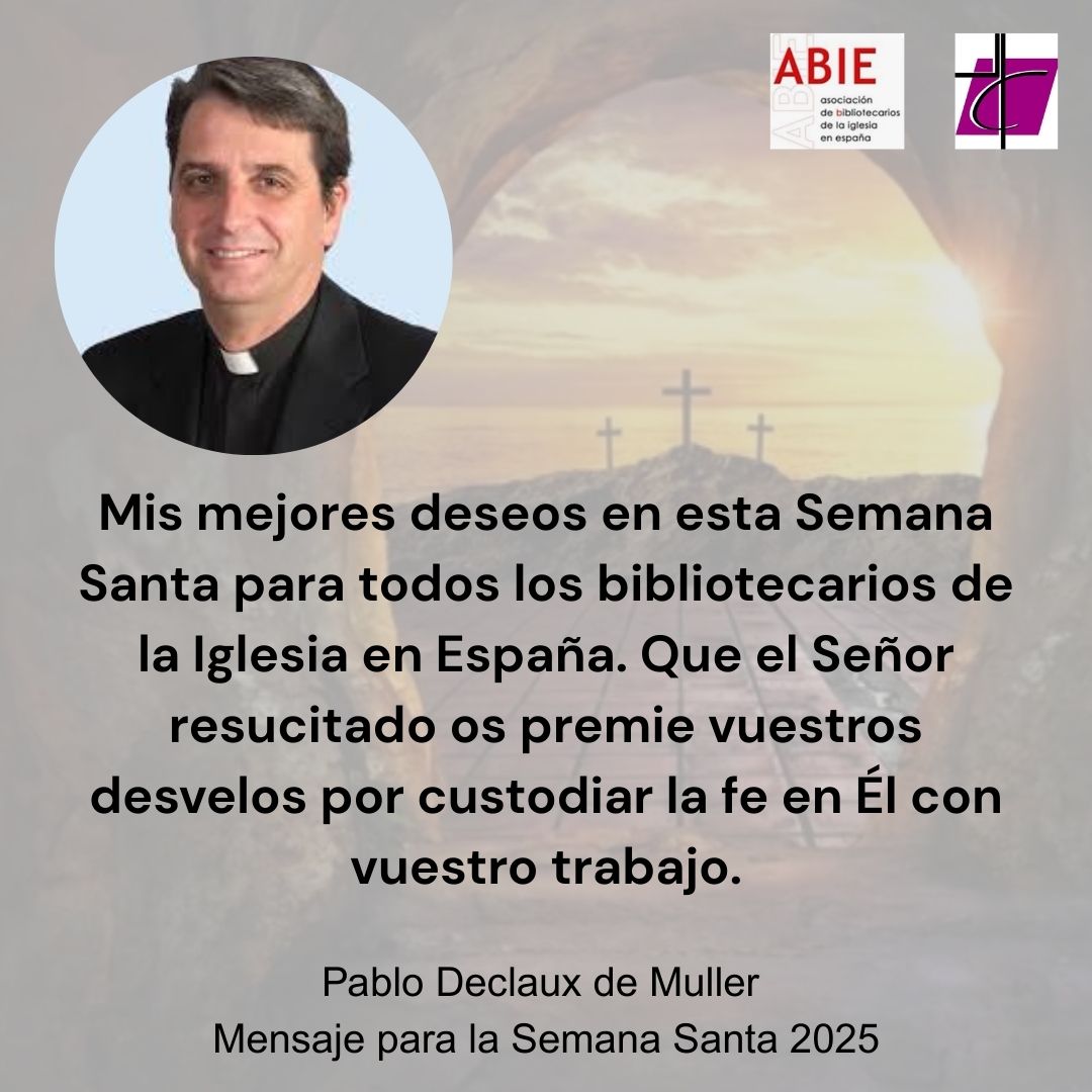 #SemanaSanta2025 #bibliotecaseclesiasticas 
#bibliotecasdelaiglesia