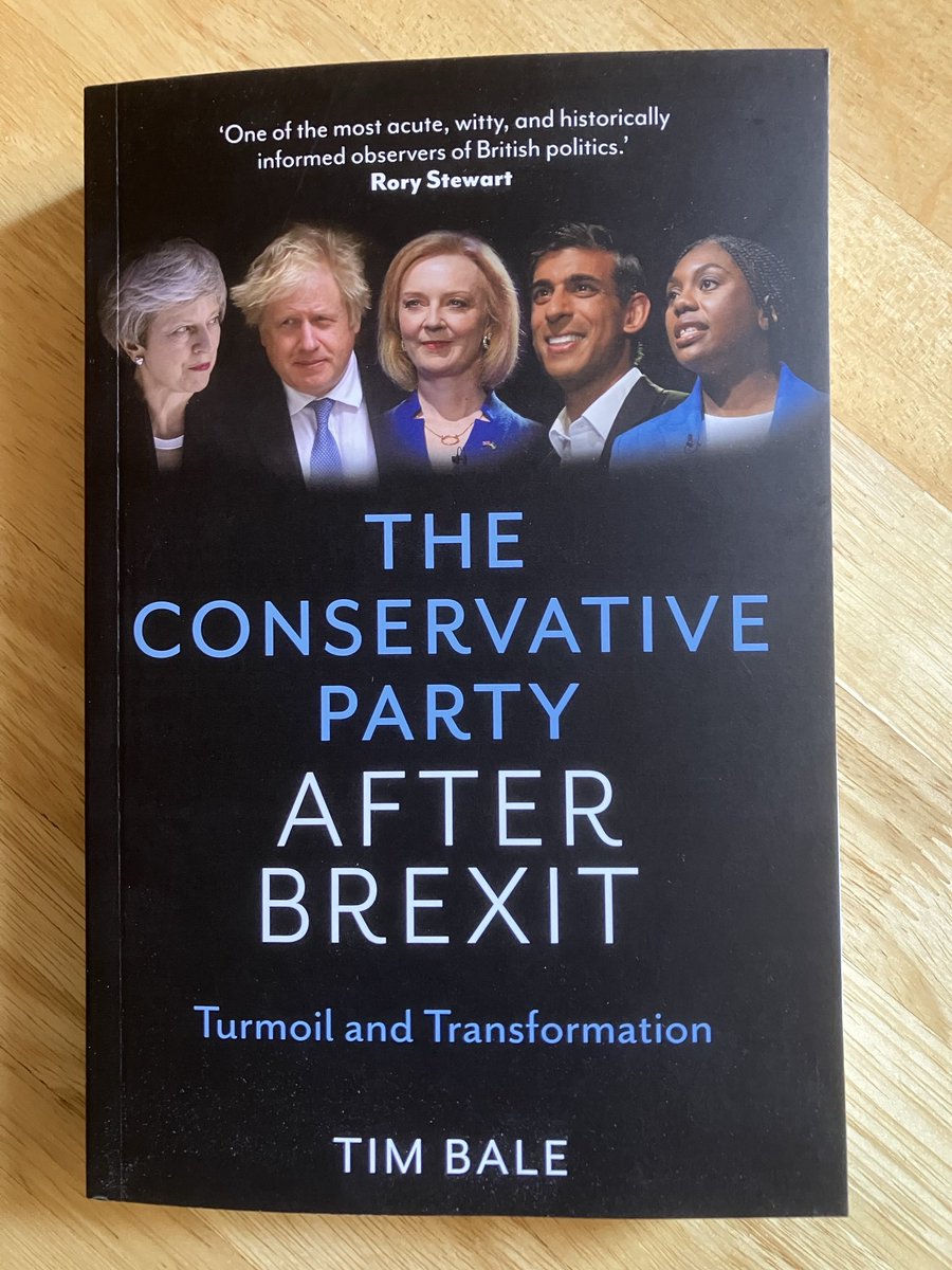 The updated paperback has finally passed from the ethereal to the corporeal realm. Huge thanks to ⁦<a href="/politybooks/">Polity</a>⁩ - and to ⁦<a href="/RoryStewartUK/">Rory Stewart</a>⁩, ⁦<a href="/steverichards14/">steve richards</a>⁩, and ⁦<a href="/GaryGibbonC4/">Gary Gibbon</a>⁩ for their kind words on the front and back!