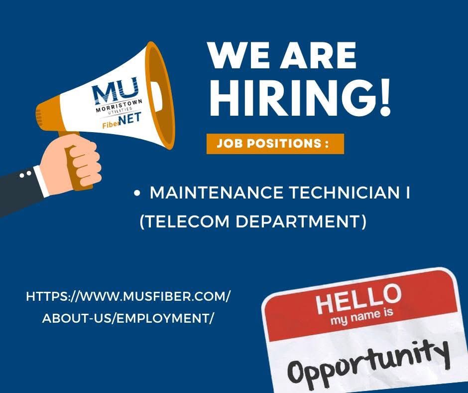 MU FiberNET is currently seeking a team driven individual to fill the role of a Maintenance Technician I. This job opening will be posted on our website until Thursday, April 24, 2025. musfiber.com/employment-opp…