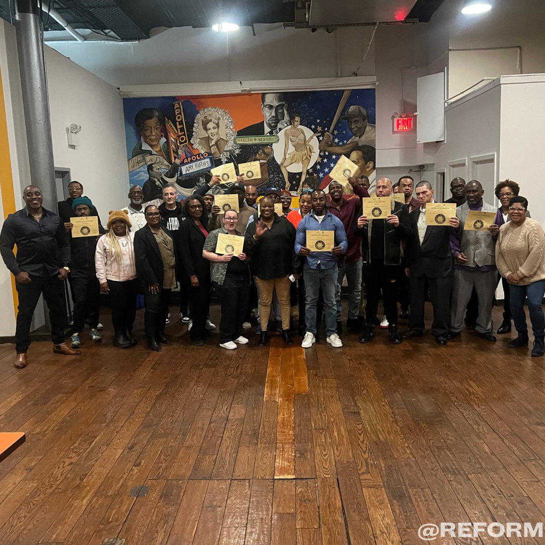 REFORM's tweet photo. Congrats to the graduates of the Restaurant Ready program at Edgecombe. This program helps formerly incarcerated people gain skills to work and thrive in the hospitality industry.

We’re honored to work with @OdysseyHouseNY and partners National Restaurant Association (@WeRRestaurants ) and NY Restaurant Association (@NYSRA) on this initiative.
