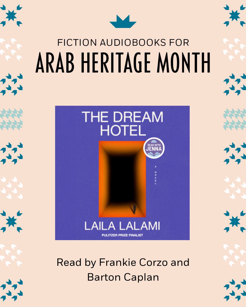 Penguin Random House Audio 🎧 📚 (@prhaudio) on Twitter photo April is Arab Heritage Month ✨ Celebrate the rich stories of Arab and Arab American authors on audio!
Find your next fiction listen below🎧
<a href="/chronicles_of_n/">Nadia El-Fassi ناديه 🇵🇸</a> <a href="/saaraelarifi/">Saara El-Arifi (not active here)</a> April is Arab Heritage Month ✨ Celebrate the rich stories of Arab and Arab American authors on audio!
Find your next fiction listen below🎧
<a href="/chronicles_of_n/">Nadia El-Fassi ناديه 🇵🇸</a> <a href="/saaraelarifi/">Saara El-Arifi (not active here)</a>