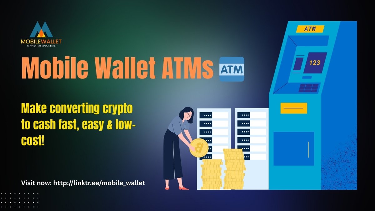 mobilewalletinc's tweet photo. ๐ธ Tired of high fees & long waits? Mobile Wallet ATMs ๐ง #MWATM are here to change the game!
โ
Lower fees than exchanges
โ
Instant cashโno KYC
โ
Supports MWT, BNB, BTC & more
๐ Fast, easy, and secure. Try it now! #CryptoCashout #DeFi
Visit now: https://t.co/YOsuSzRNQU https://t.co/4Pt7n0DtKI