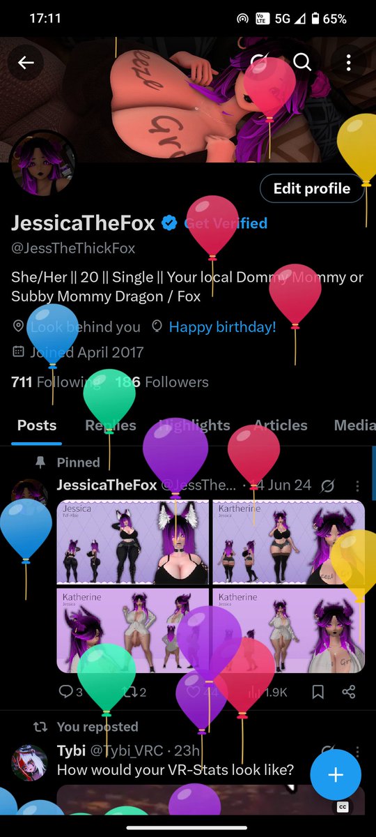 The balloons