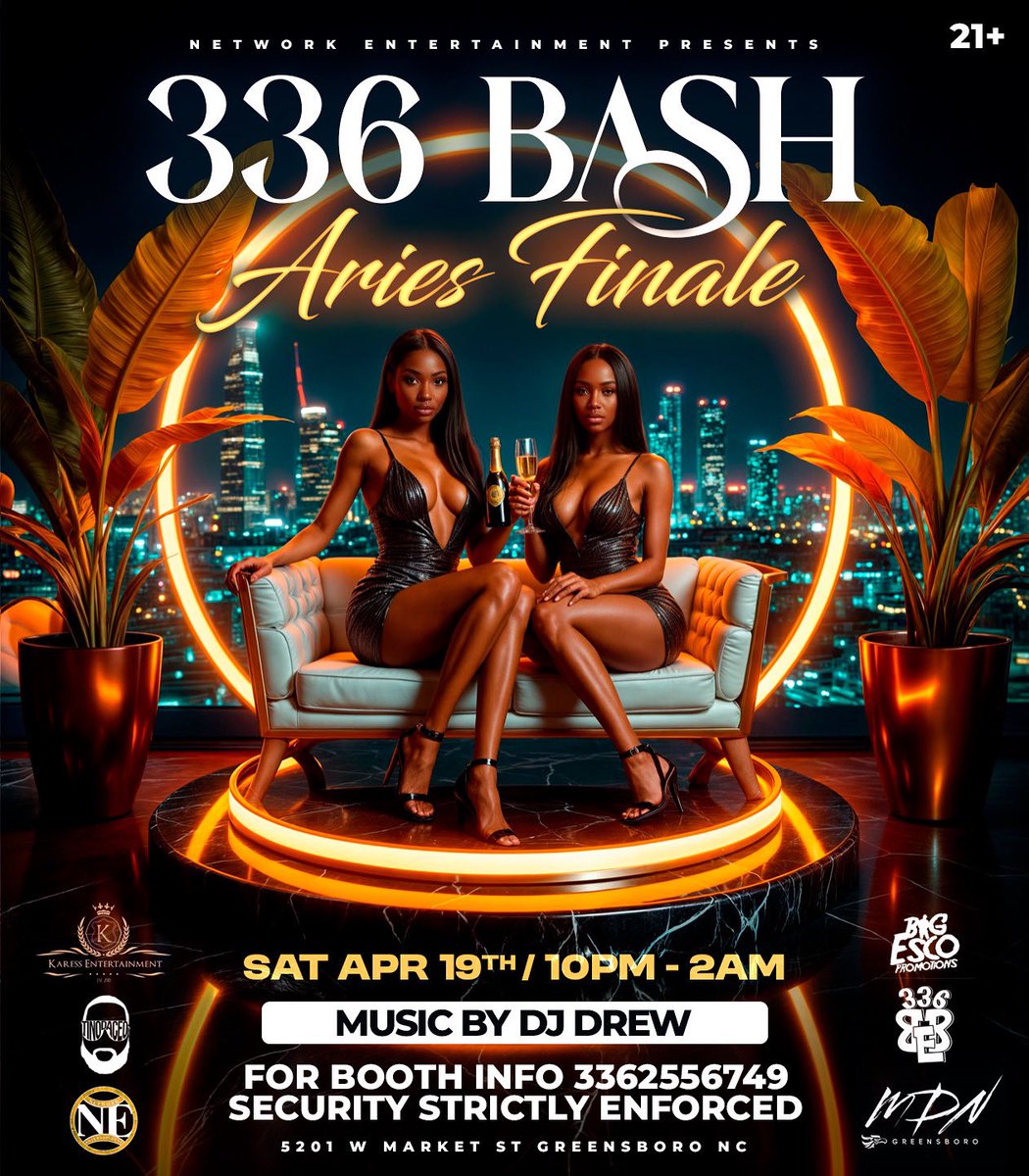 Karess__Ent's tweet photo. Saturday Night 4.19.25 We Doing it Major at an all new venue !!! 

The Aries Finale going down at #MDN in Greensboro located 5201 w market st Greensboro Nc !! 

Aries FREE ALL NIGHT LONG ! Vip sections available text 3368042882 !!!

Doors open at 10pm get there early !!! https://t.co/UQGxKLR5tx