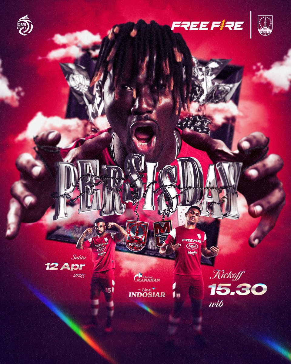 persisofficial's tweet photo. 3 poin jadi target utama — 𝗠𝗲𝗻𝗮𝗻𝗴𝗹𝗮𝗵, 𝗦𝗮𝗺𝗯𝗲𝗿𝗻𝘆𝗮𝘄𝗮! 🎯🔴

#PERSISDay | #FreeFirexPERSIS https://t.co/Lv6d3ndfYX