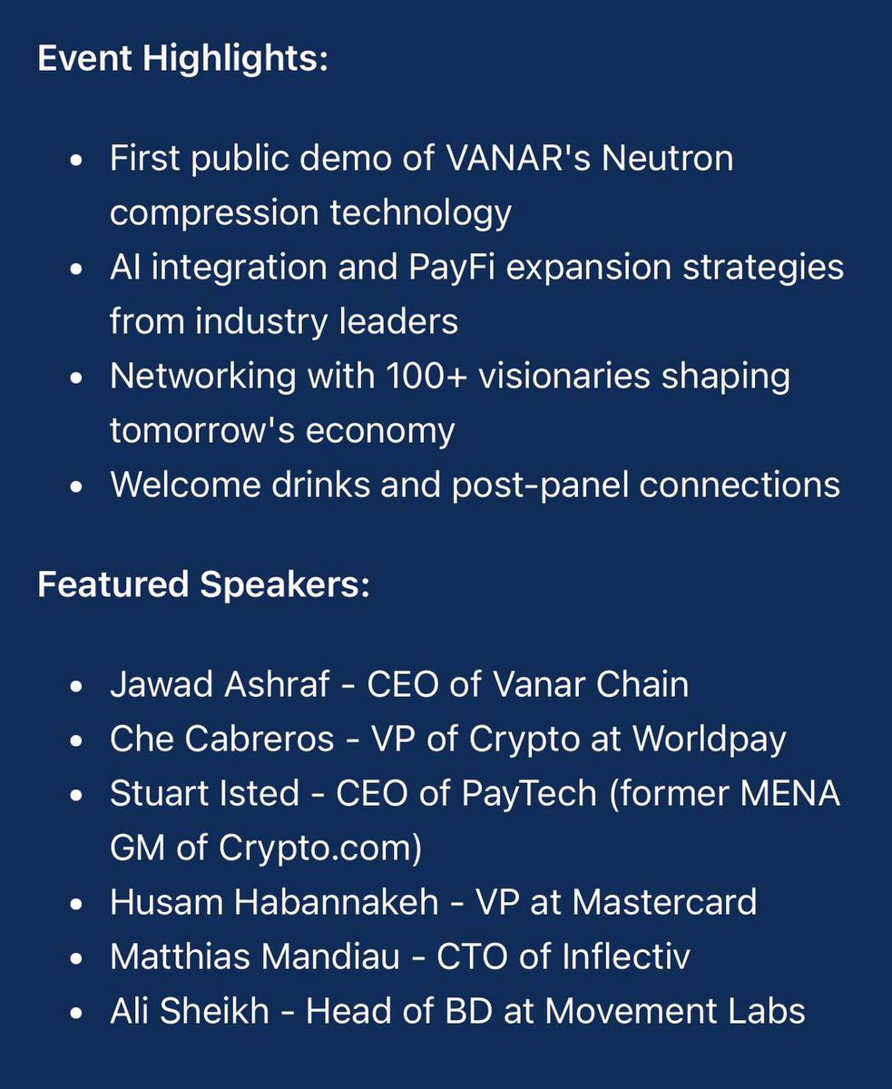 <a href="/CryptoWizardd/">WIZZ🥷 ( beware scammers )</a> Add more $VANRY bro, you will thank me  after this event.