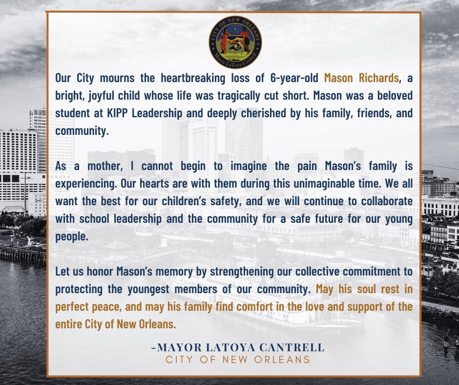 Mayor LaToya Cantrell tweet media