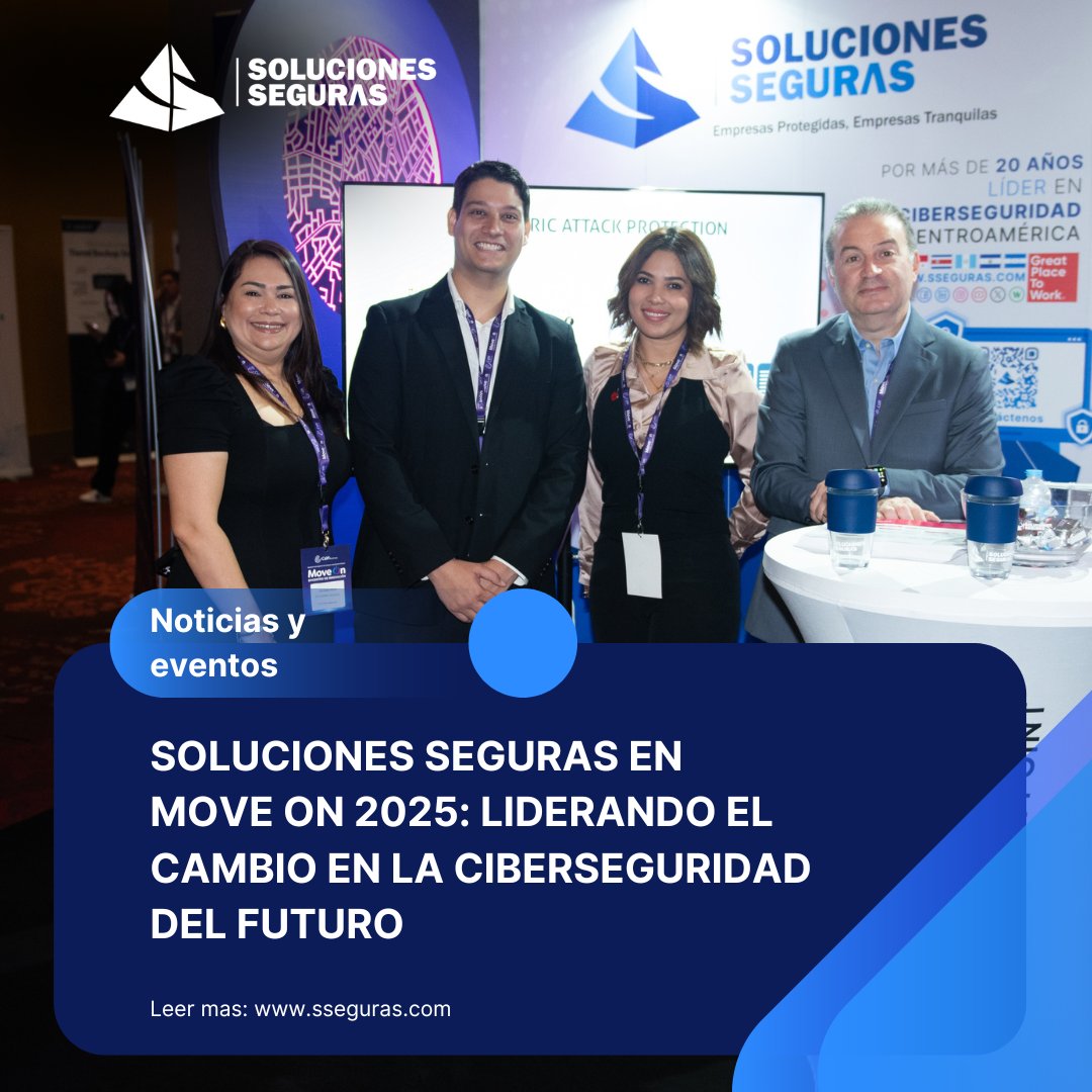 Soluciones Seguras (@s_seguras) on Twitter photo Una vez más, <a href="/s_seguras/">Soluciones Seguras</a> estuvo presente en Move On 2025, el evento de innovación organizado por Cable & Wireless Business , donde líderes y expertos se reunieron para explorar las últimas tendencias en tecnología y ciberseguridad.
bit.ly/4czUnTg
#Ciberseguridad Una vez más, <a href="/s_seguras/">Soluciones Seguras</a> estuvo presente en Move On 2025, el evento de innovación organizado por Cable & Wireless Business , donde líderes y expertos se reunieron para explorar las últimas tendencias en tecnología y ciberseguridad.
bit.ly/4czUnTg
#Ciberseguridad