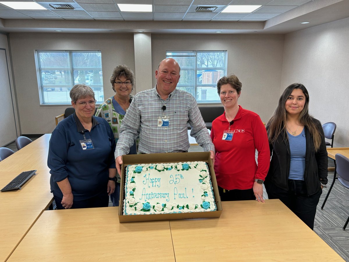 CNOSPC's tweet image. 🌟25th Anniversary🌟 

Please join us in congratulating Paul Coggins, Vascular Technologist at CNOS, on celebrating his 25th anniversary!

Paul, thank you for all the hard work and dedication you have provided to CNOS and Siouxland over the last 25 years! 👏