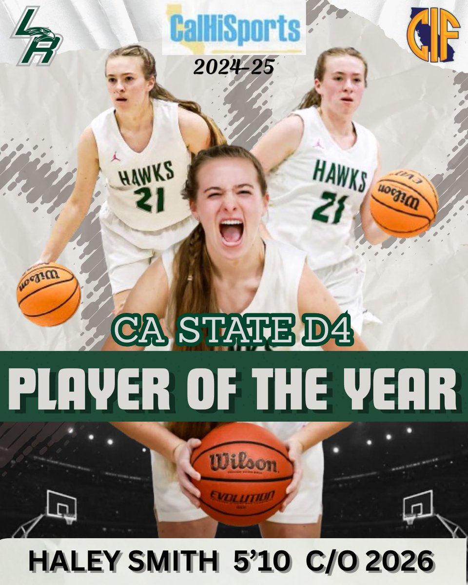 Haley Smith 2026 🏀W 🏐OH 🏊🏻♀️ (@misshaleysmith) on Twitter photo It is an incredible honor to be named the CA State D4 Player of the Year! Huge Thank You to <a href="/CalHiSports/">Cal-Hi Sports</a> and <a href="/HaroldAbend/">Harold Abend</a> for the recognition! 🤝
Proud of our team breaking records and making history! To all the real ones who have supported me along the way, I appreciate you ❤️ It is an incredible honor to be named the CA State D4 Player of the Year! Huge Thank You to <a href="/CalHiSports/">Cal-Hi Sports</a> and <a href="/HaroldAbend/">Harold Abend</a> for the recognition! 🤝
Proud of our team breaking records and making history! To all the real ones who have supported me along the way, I appreciate you ❤️
