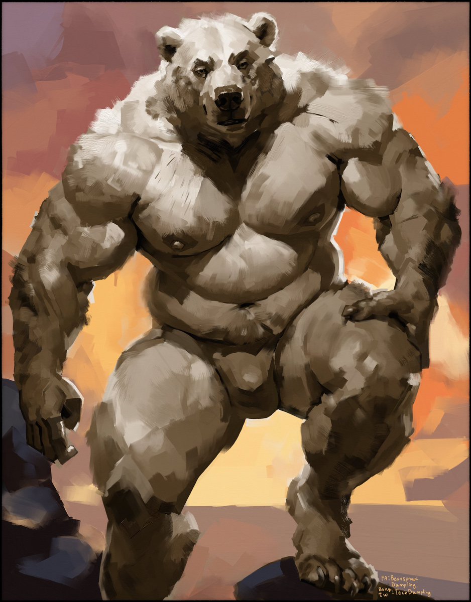 I have updated the were polar bear 🥵 an alt version plus some other stuff are up on FA too. Expect some more traditional work, with Joann’s liquidation sale I have some cheaper materials to grind out some practice and experiments