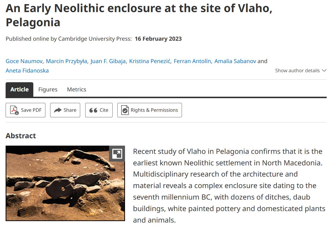 AntiquityJ's tweet image. Want to learn more about the archaeology of North Macedonia? Check out this #ProjectGallery on the earliest known Neolithic settlement in the country:

🆓 doi.org/10.15184/aqy.2…
